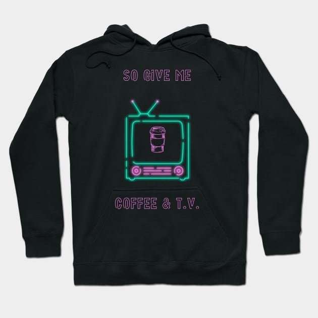 Blur Coffee & T.V. Hoodie by DanArt